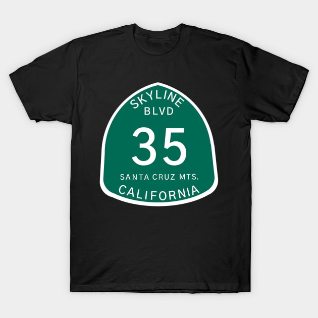 Highway 35 Skyline Boulevard T-Shirt by DaniYuls